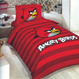ست ملحفه و روتختی رانفورس مل رز مدل انگری برد ANGRIBIRD