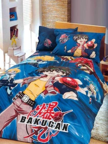 ست ملحفه و روتختی رانفورس مل رز مدل باکوگان BAKUGAN