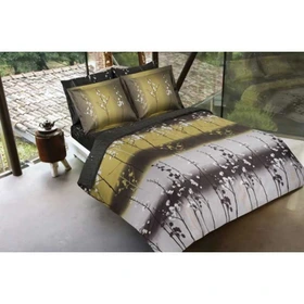 ست ملحفه و روتختی ساتن مل رز مدل کوتون COTTON