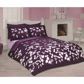 ست ملحفه و روتختی ساتن مل رز مدل دیور DIOR