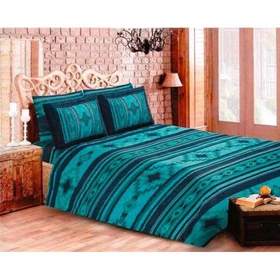 ست ملحفه و روتختی رانفورس مل رز مدل جاجیم JAJIM