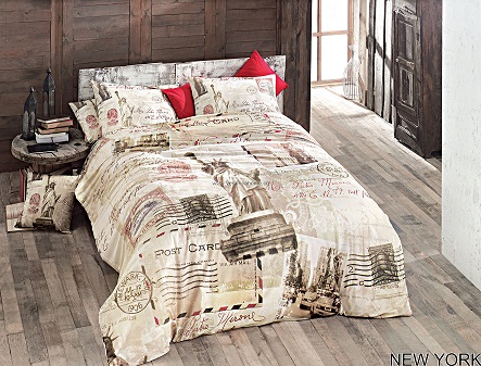 ست ملحفه و روتختی NEWYORK رانفورس ایسیمو ترک