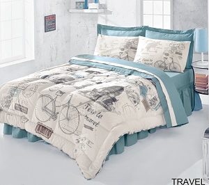 ست ملحفه و روتختی TRAVEL TIME رانفورس ایسیمو ترک