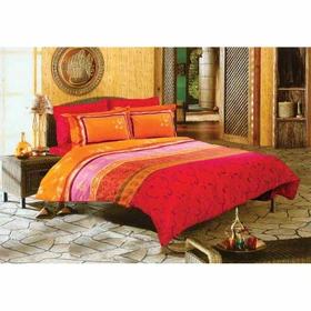 ست ملحفه و روتختی ساتن مل رز مدل والرون VALERON