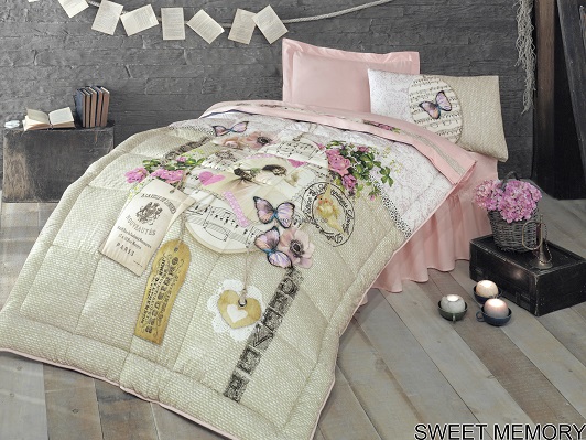 ست ملحفه و روتختی SWEET MEMORY رانفورس ایسیمو ترک
