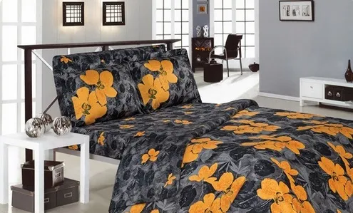 ست ملحفه و روتختی ساتن مل رز مدل اسپریت ESPRIT