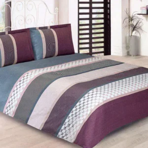 ست ملحفه و روتختی ساتن مل رز مدل پولار polar