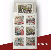 ست ملحفه و روتختی رانفورس مل رز مدل اروپا EROUPE