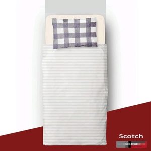 ست ملحفه و روتختی رانفورس مل رز مدل اسکواچ scotch