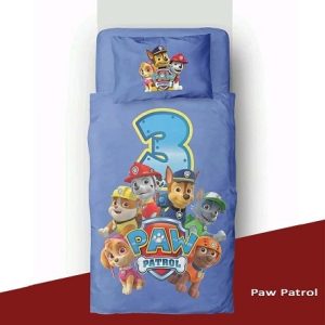 ست ملحفه و روتختی رانفورس مل رز مدل سگ های نگهبان Paw Patrol